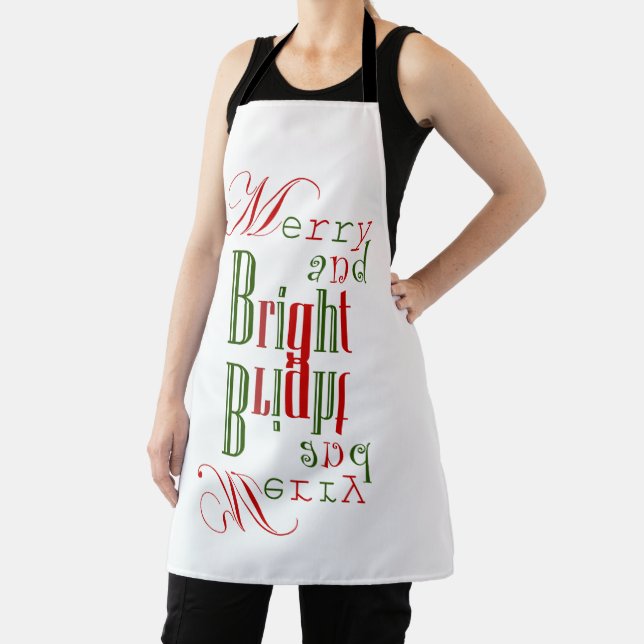 Merry and Bright Times Two! Apron (Insitu)