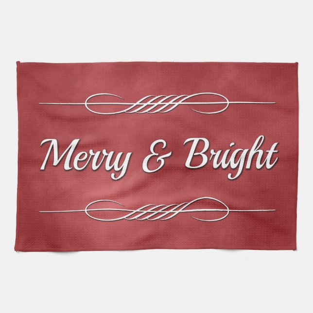 Merry and Bright Towel (Horizontal)
