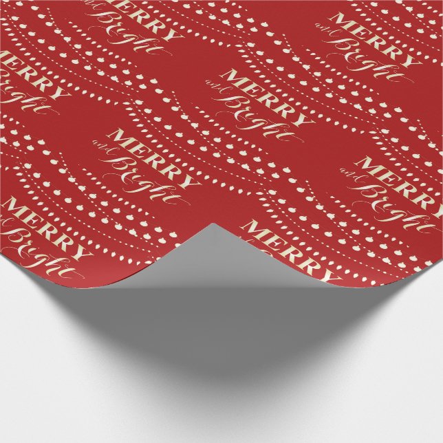 Merry and Bright Wrapping Paper (Corner)