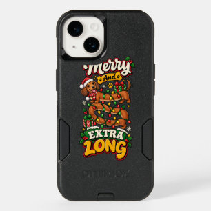 Merry And Extra Long Dachshund Christmas Funny Dox OtterBox iPhone 14 Case