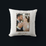 Merry and married first christmas throw pillow<br><div class="desc">Merry and married christmas gifts. Simple and chic</div>
