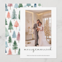 Merry and Married Newly Wed Personalized Photo