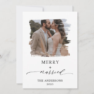 Merry and Married Wedding Thank You Card
