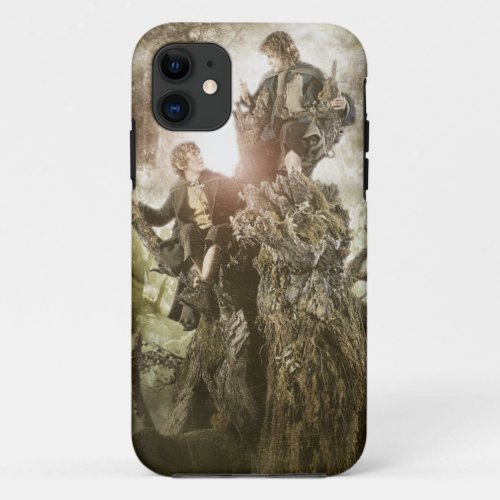 Merry and Peregrin on Treebeard iPhone 11 Case