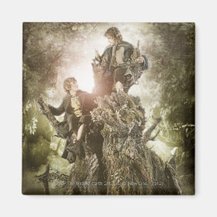 Merry and Peregrin on Treebeard Magnet