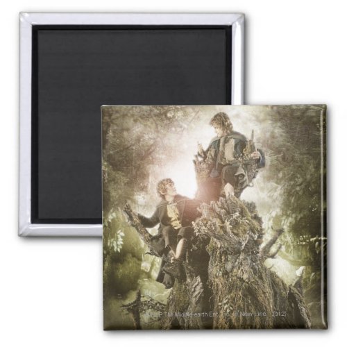 Merry and Peregrin on Treebeard Magnet