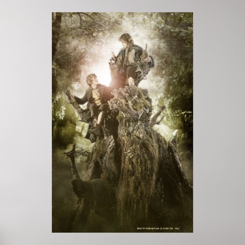 Merry and Peregrin on Treebeard Poster