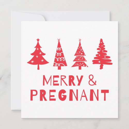  Merry and pregnant at Christmas Holiday Card