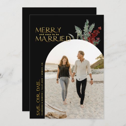 Merry And Soon To Be Married Christmas  Save The Date