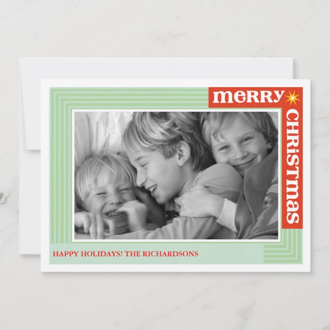 Merry Around Holiday Card (Front)