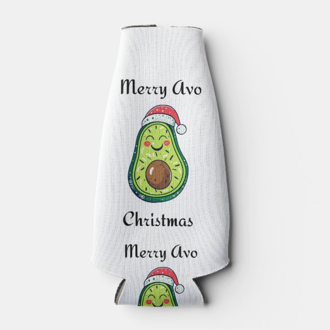 Merry Avo Christmas  Bottle Cooler (Front)