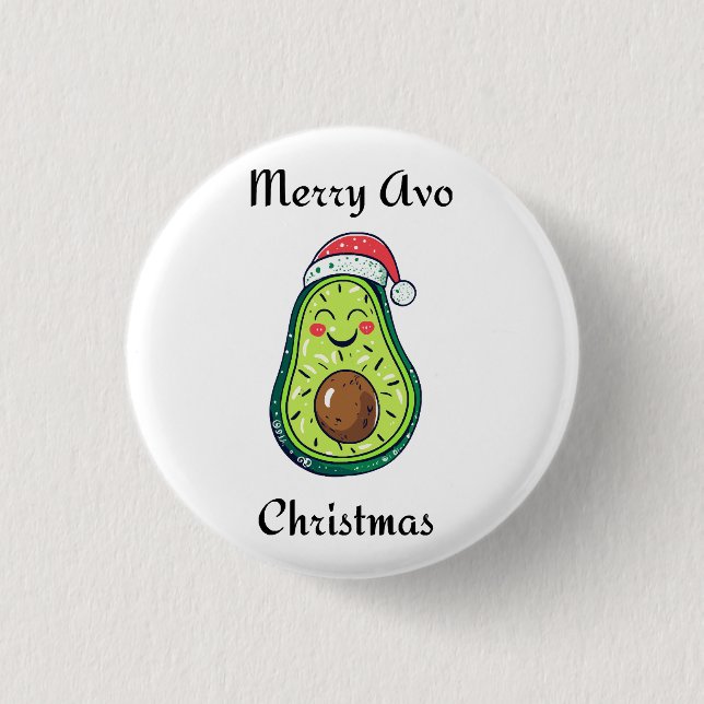 Merry Avo Christmas  Button (Front)