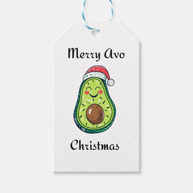 Merry Avo Christmas  Gift Tags (Front)