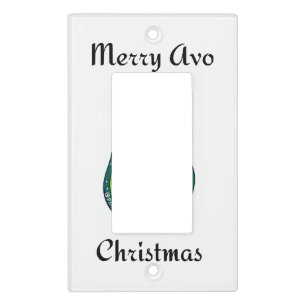 Merry Avo Christmas Light Switch Cover