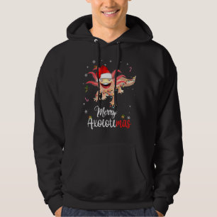 Merry Axolotlmas Light Christmas Funny Xmas Family Hoodie