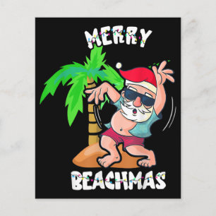 Merry Beach Christmas In July Funny Santa Xmas Poo