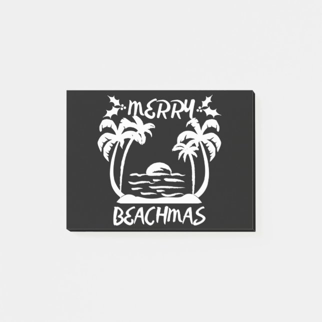 Merry Beachmas Christmas In July Post-it Notes (Front)