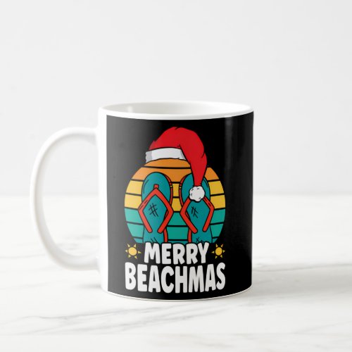Merry Beachmas Summer Santa In July Coffee Mug