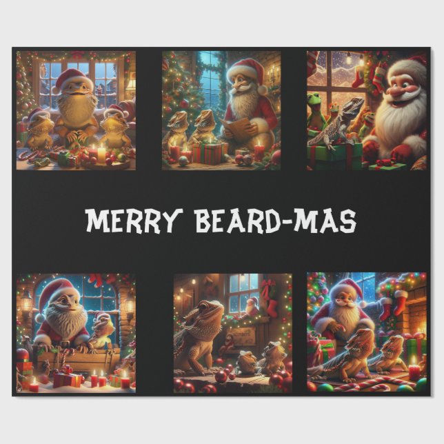 Merry Beard-mas Wrapping Paper (Flat)