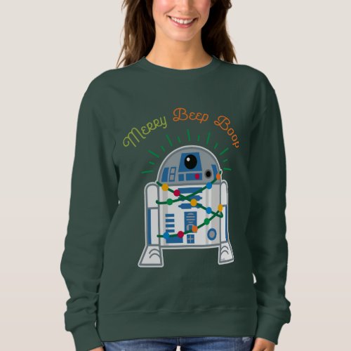 Merry Beep Boop Cartoon R2_D2 Sweatshirt