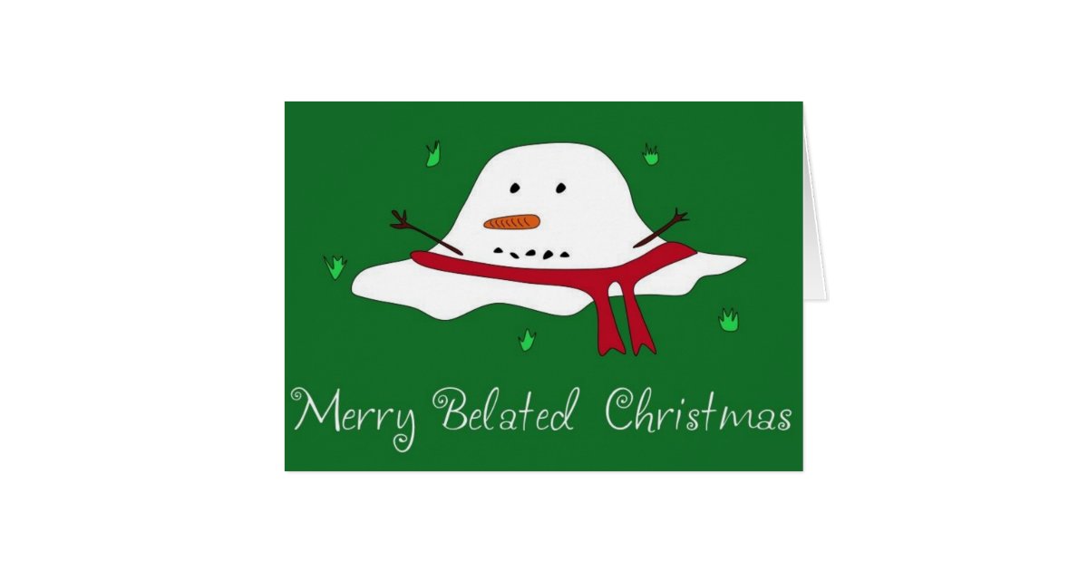 Merry Belated Christmas Card | Zazzle.com