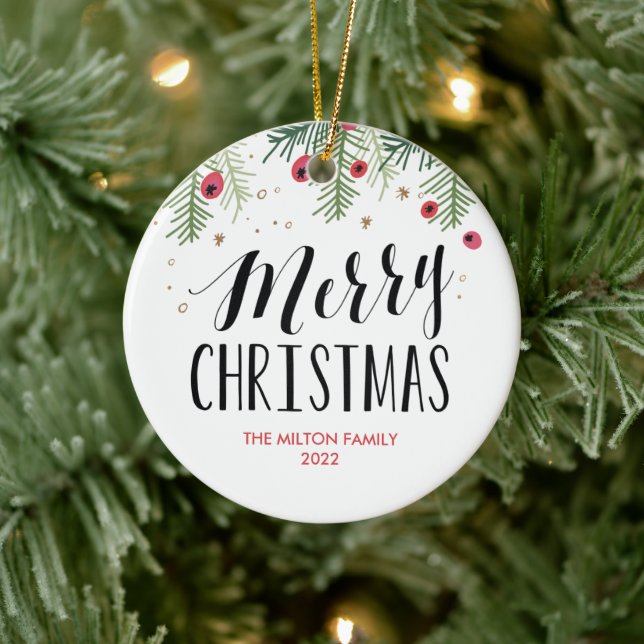 Merry Berry Collection Ceramic Ornament (Tree)