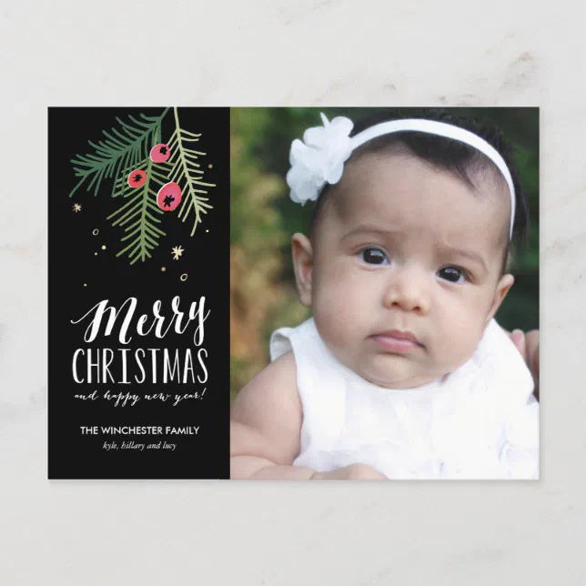 Merry Berry Collection Holiday Postcard Zazzle