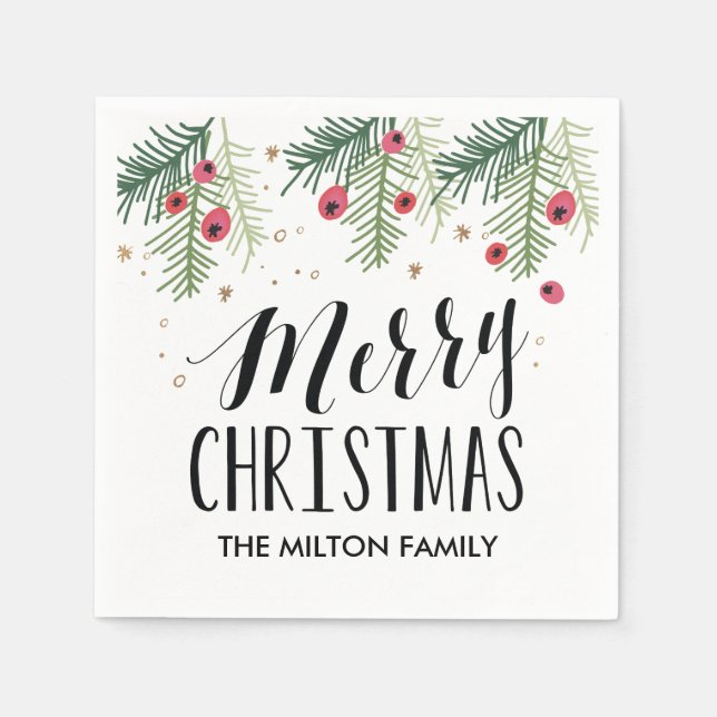 Merry Berry Collection Paper Napkins (Front)