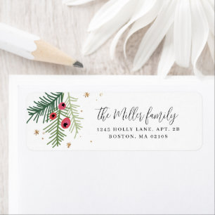 Merry Berry Holiday Label