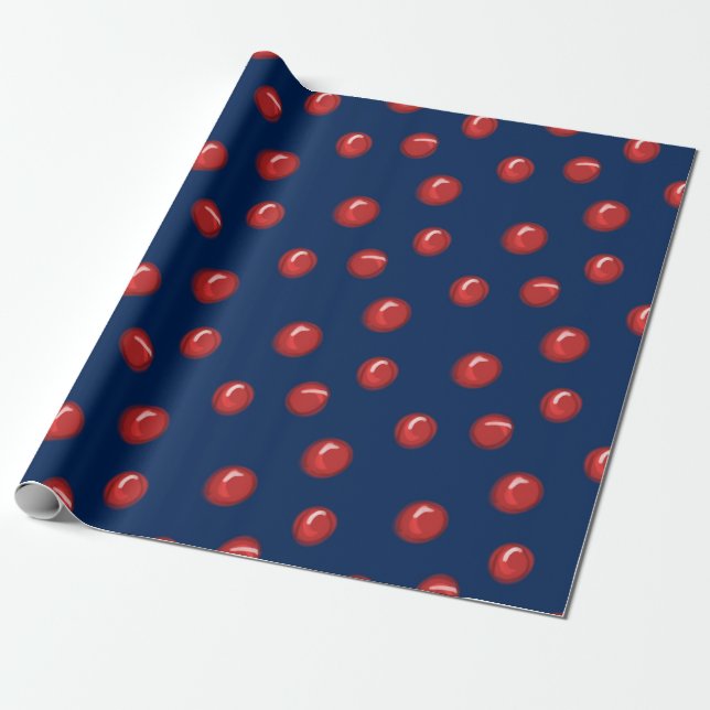 Merry Berry wrapping paper (Unrolled)