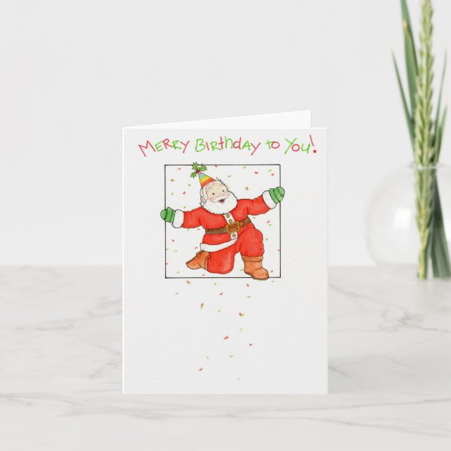Merry Birthday Card (Front)
