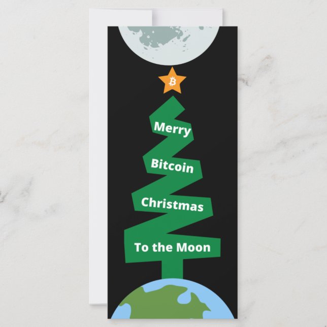 Merry Bitcoin Christmas Crypto to the Moon (Front)