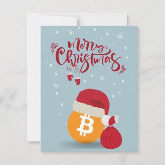Merry Bitcoin Christmas Holiday Card