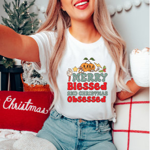 Merry Blessed and Christmas Women's T-Shirt