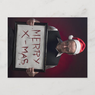 Merry Bloody Xmas Holiday Postcard