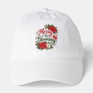 Merry & Blooming Christmas Floral Hat
