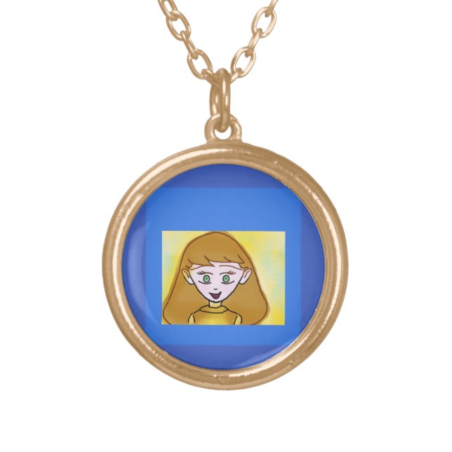 Merry Blue Bingo Necklace (Front)