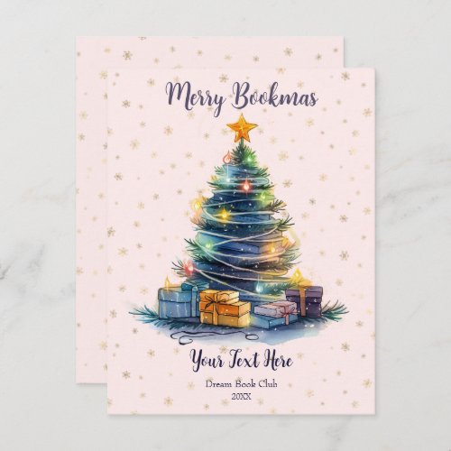 Merry Bookmas Book Club Holiday Card