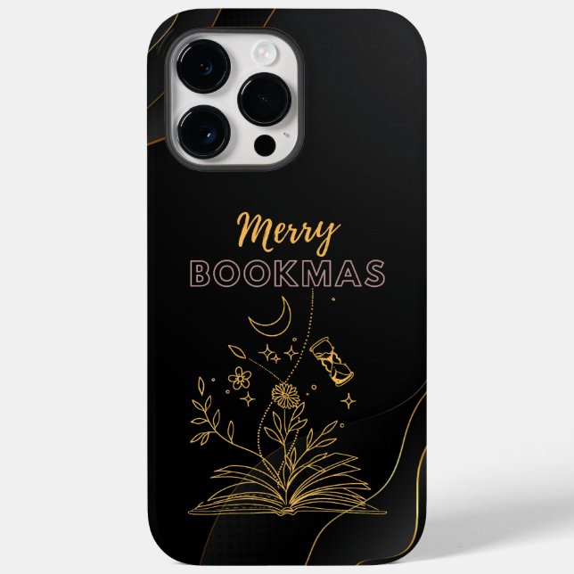 Merry Bookmas - Christmas Book Lovers  Case-Mate iPhone Case (Back)