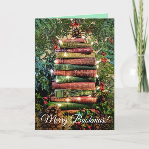 Merry Bookmas Christmas Card