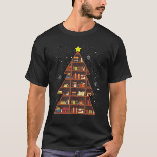 Merry Bookmas Christmas Holiday Book Librarian Xm T-Shirt