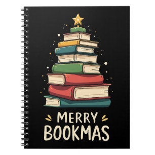 Merry Bookmas - Festive Book Stack for Book Lovers