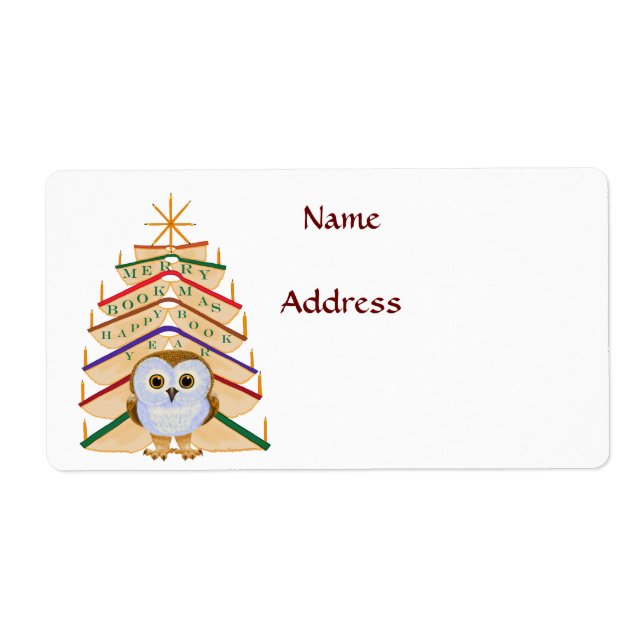 Merry Bookmas Label (Front)