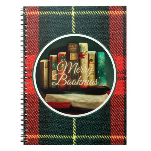 Merry Bookmas Readers and Book Lovers Notebook