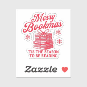 Merry Bookmas 'tis the season to be reading Sticker