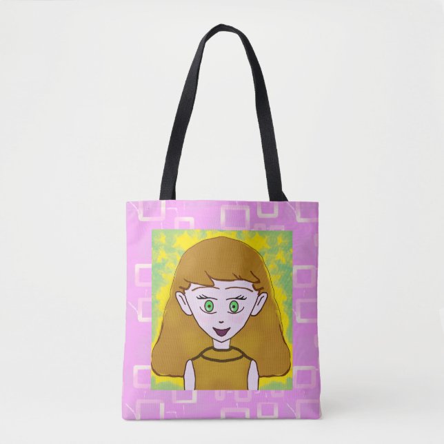 Merry Bowtie Teddy Bear Tote Bag (Front)