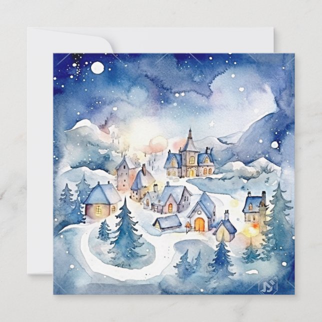 "Merry & Bright: A Radiant Christmas" Note Card (Front)