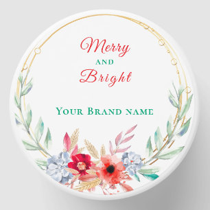 Merry & Bright Bulk Christmas Business Mini Candle Favors