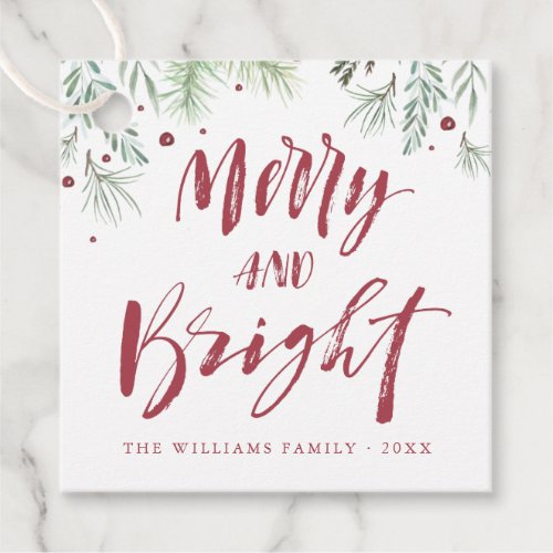 Merry  Bright  Christmas Gift Tags