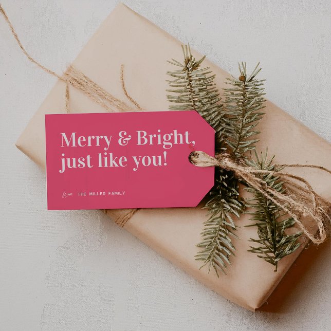 Merry & Bright Christmas Gift Tags (Creator Uploaded)